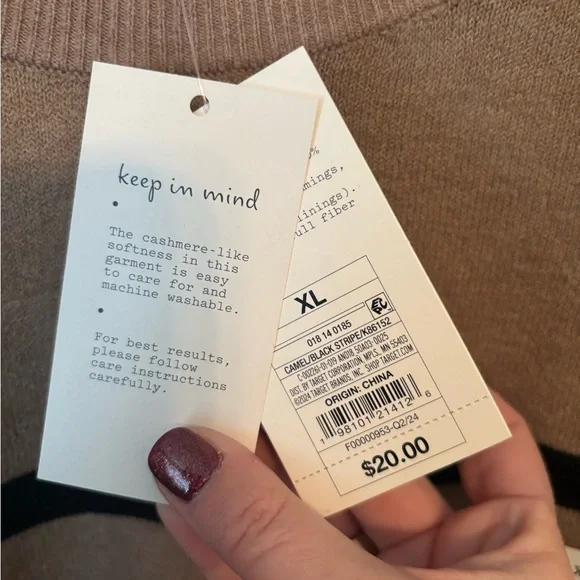 A New Day Crewneck Striped Sweater - Picture 3 of 4